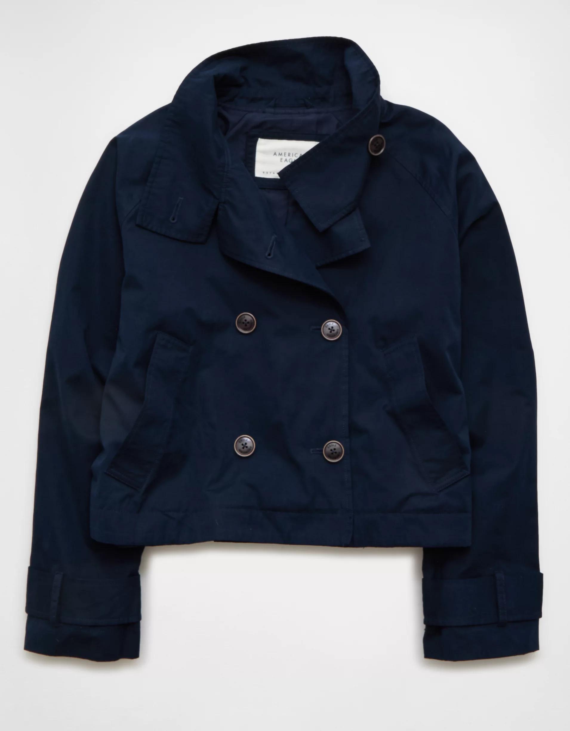AE Cropped Trench Jacket Product Image