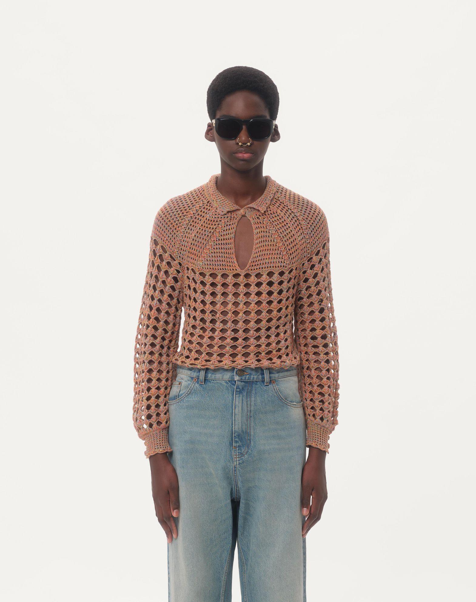 Cotton And Mouline Linen Sweater Product Image