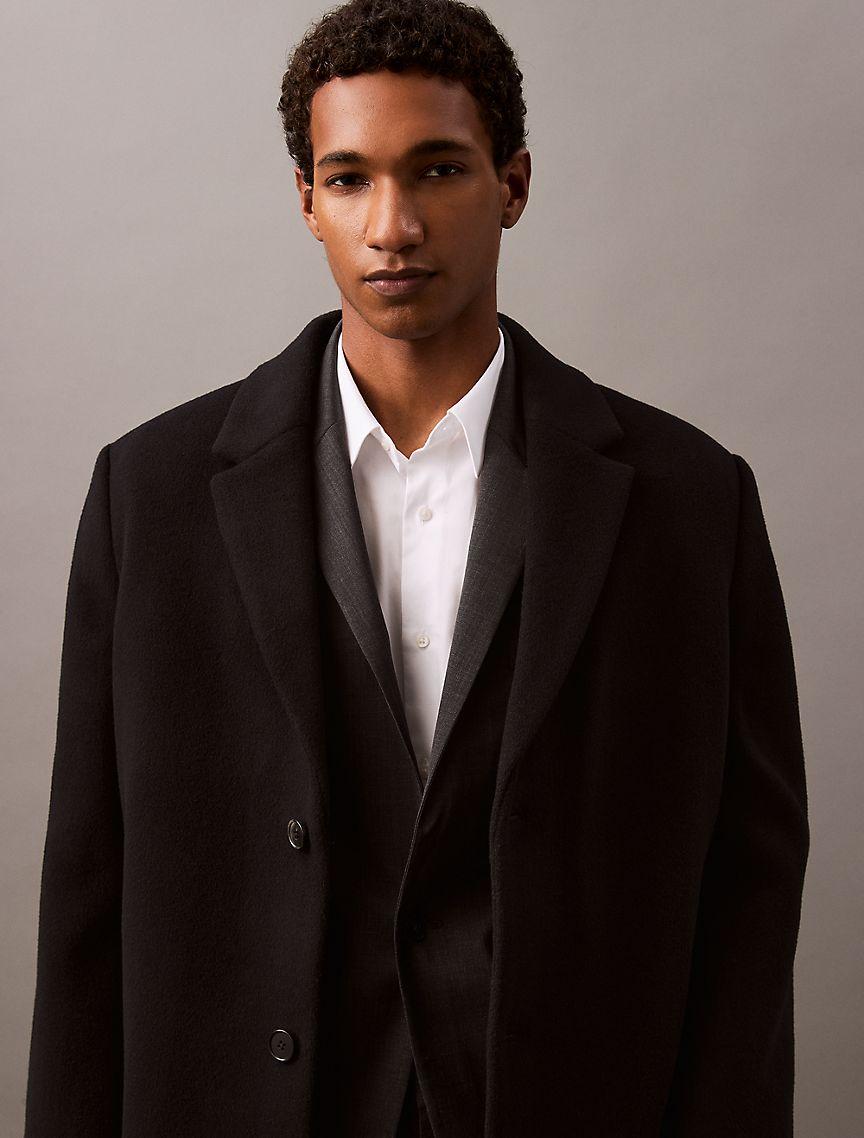 Wool Blend Single-Breasted Blazer Product Image