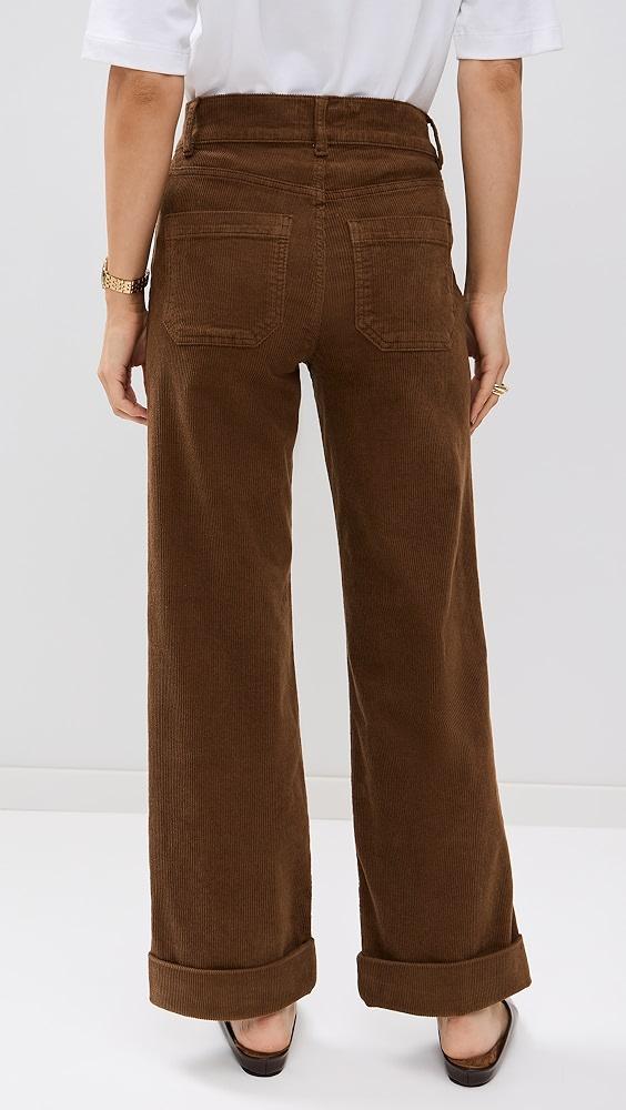 FRAME 70'S Cropped Wide Leg Corduroy Jeans | Shopbop Product Image