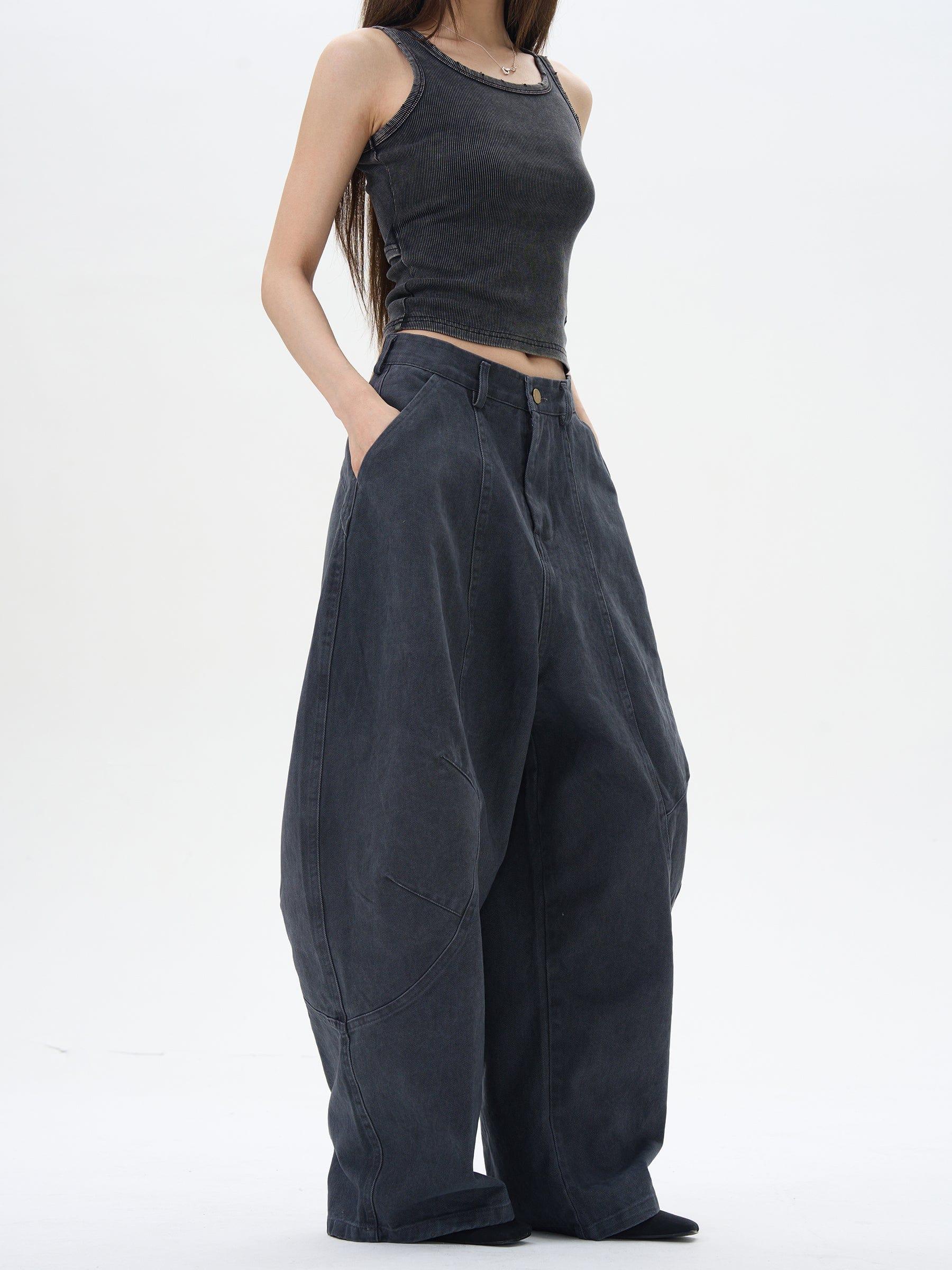 RT No. 12425 SCIMITAR BAGGY STRAIGHT PANTS Unisex Product Image