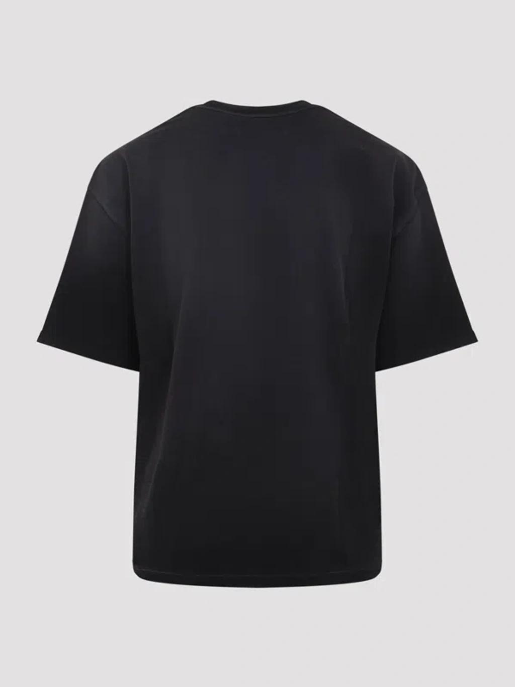 AMIRI Graphic Print Oversized Crewneck T-shirt Shirt In Black Product Image
