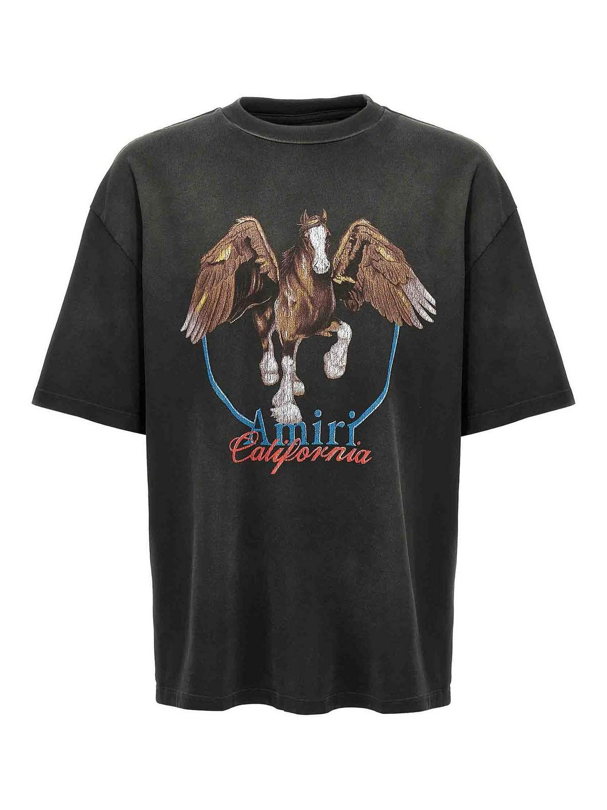 AMIRI Men's Vintage Wash Pegasus T-shirt T-shirt In Black Product Image