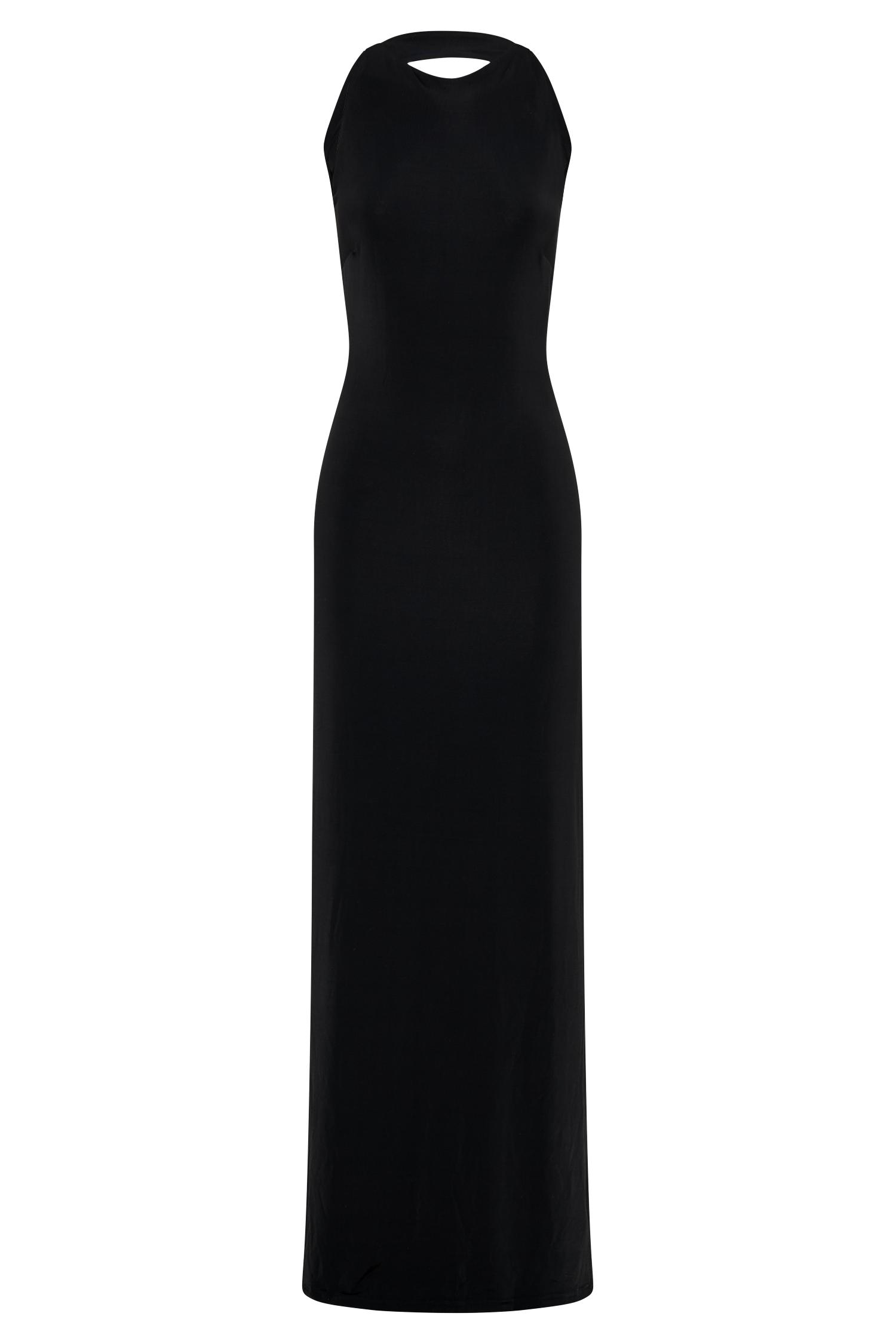 Louise Slinky Backless Maxi Dress - Black Product Image