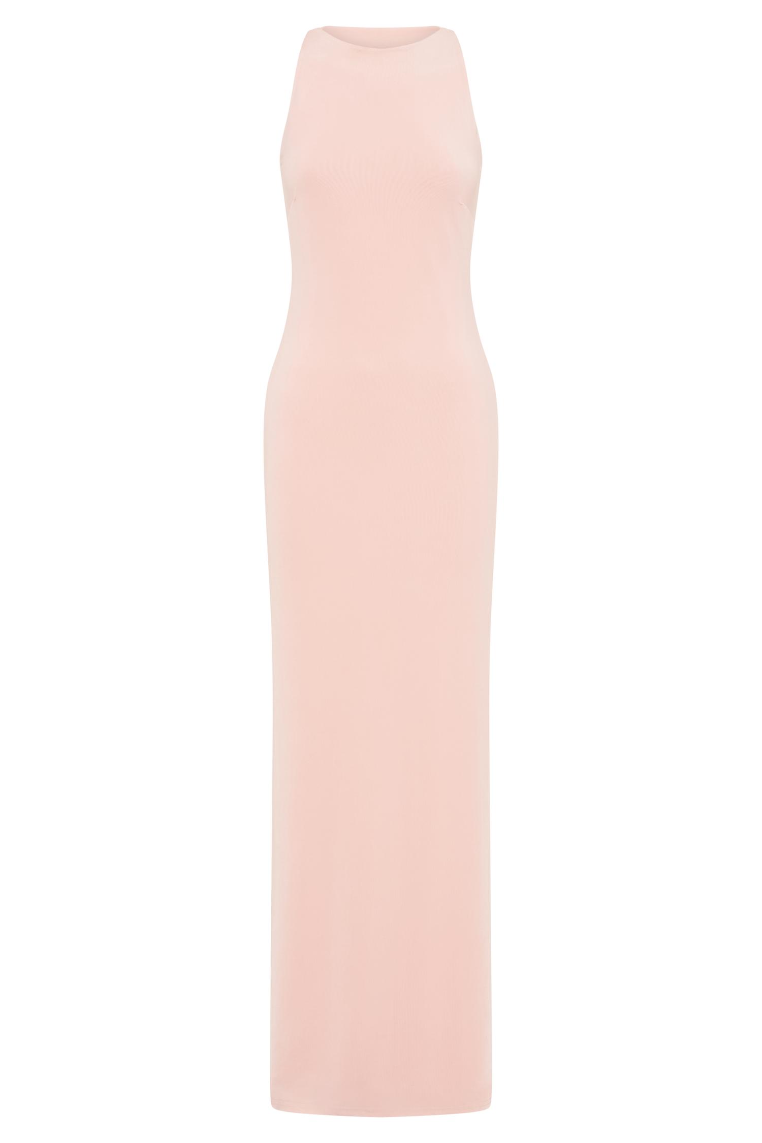 Louise Slinky Backless Maxi Dress - Pale Pink Product Image