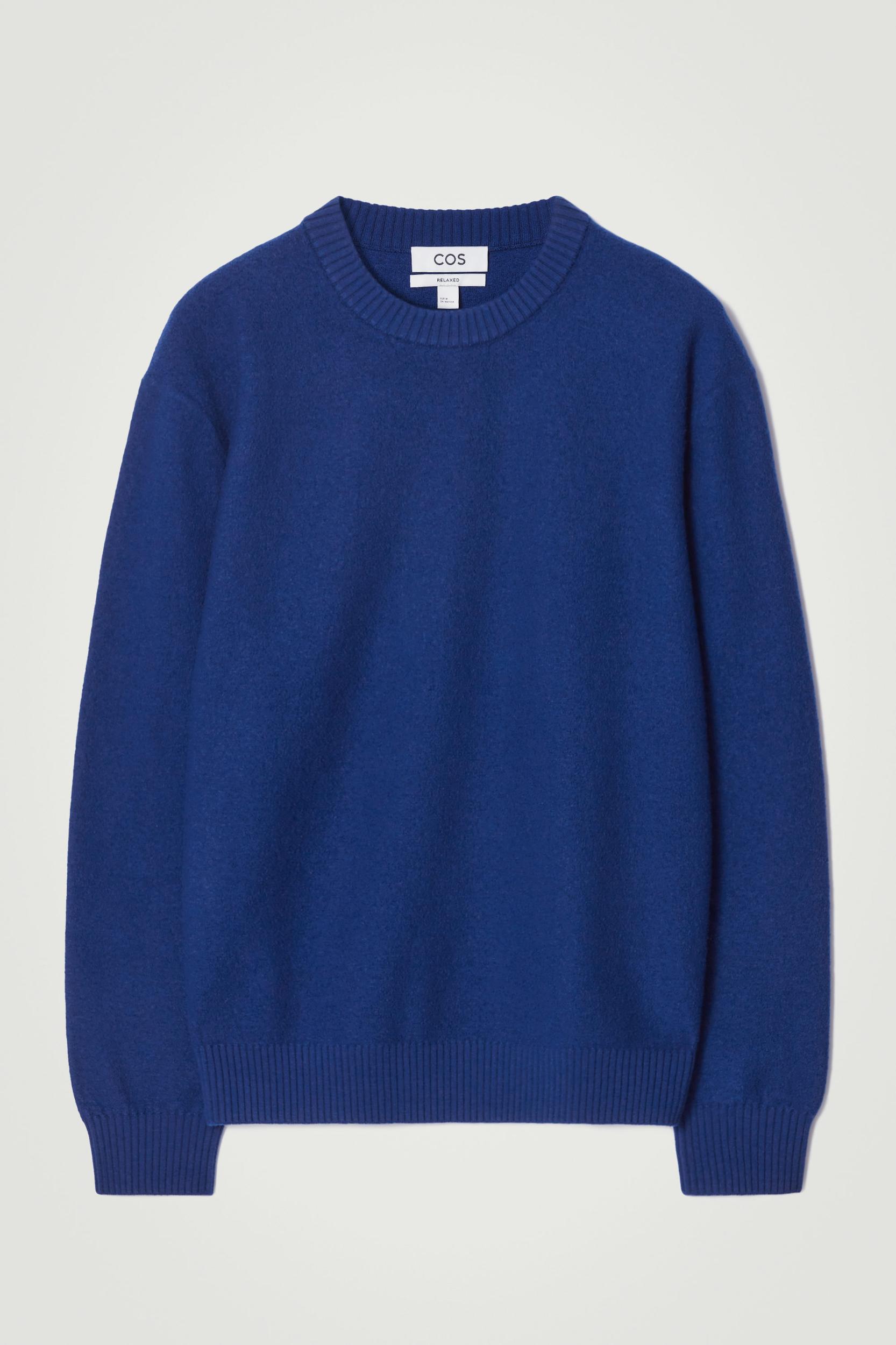 BOILED-WOOL CREW-NECK SWEATER Product Image