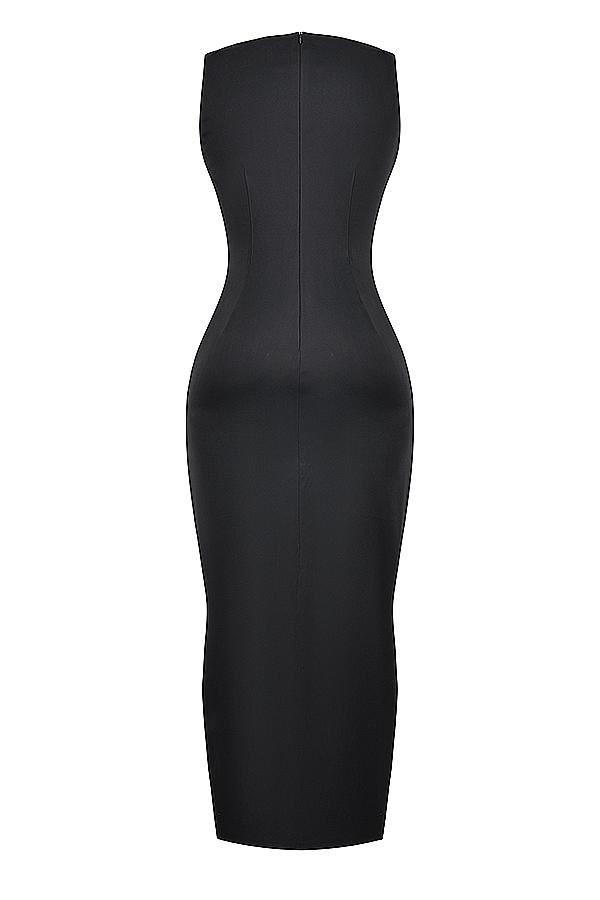 Filomena  black maxi dress Product Image