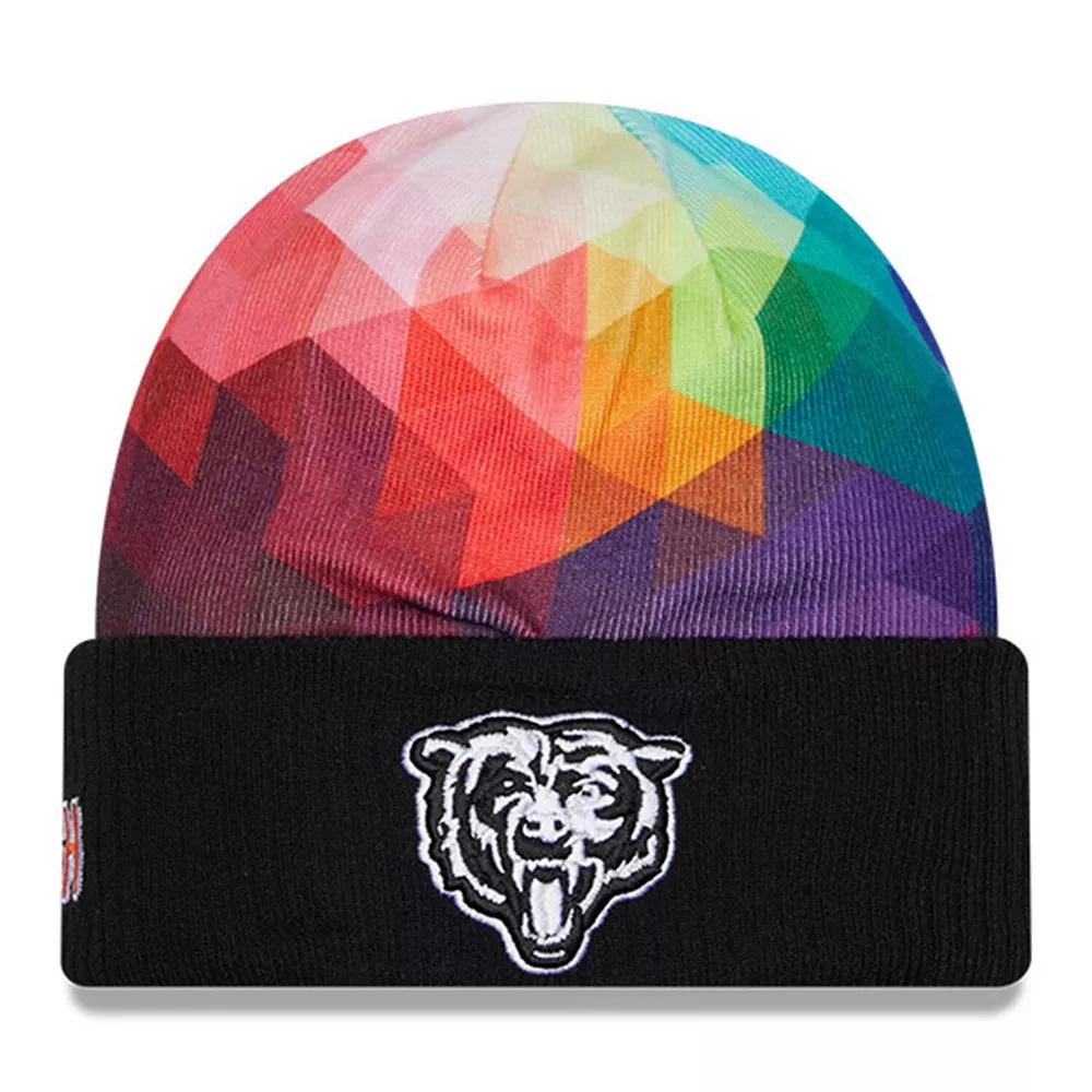 Men's New Era Black Chicago Bears 2023 NFL Crucial Catch Cuffed Knit Hat Product Image