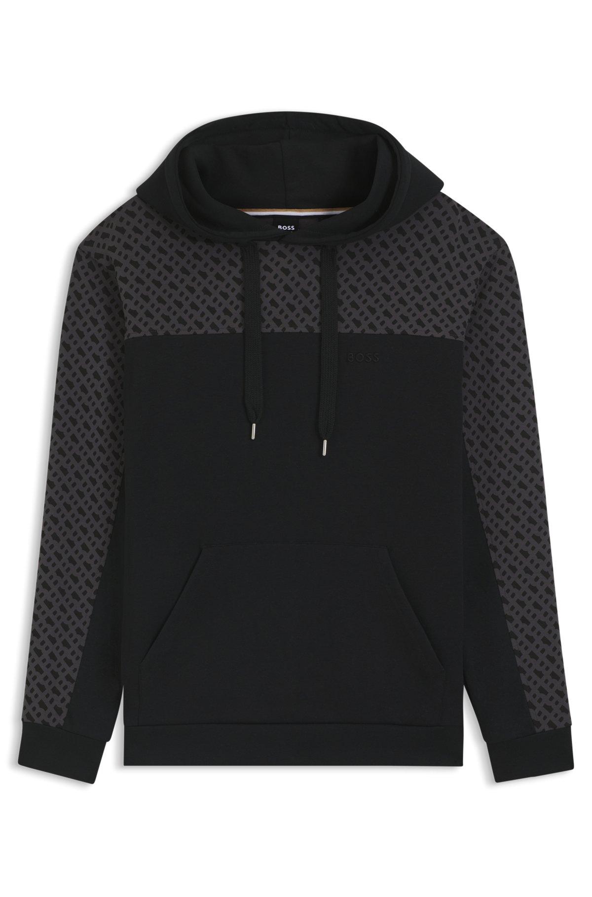 Hoodie with monogram pattern Product Image