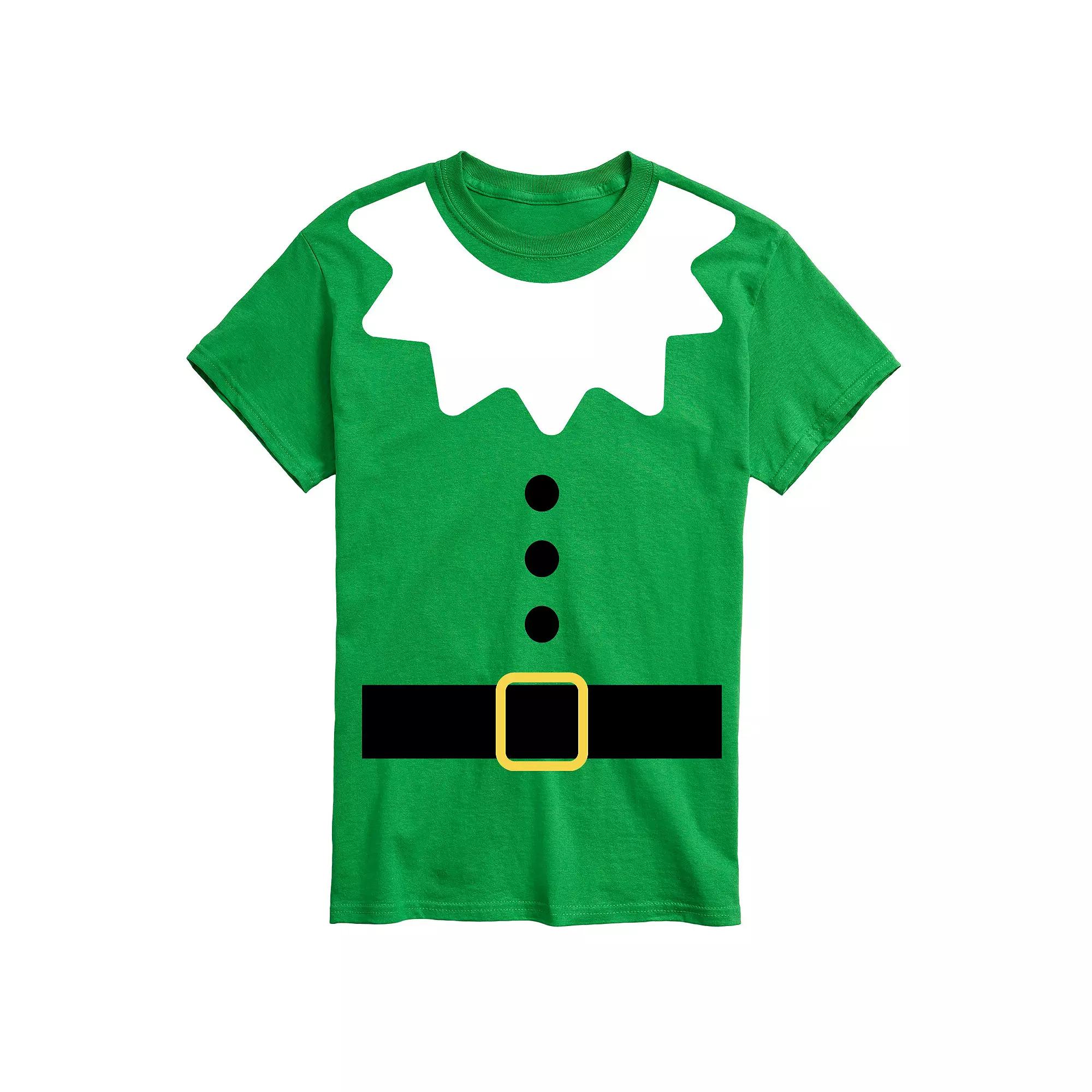 Men's Elf Suit Cosplay Graphic Tee,  Product Image