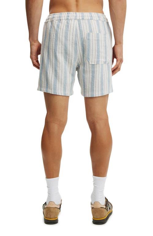 Cotton On Men's Easy Short in Blue Stripe at Nordstrom, Size Small Product Image