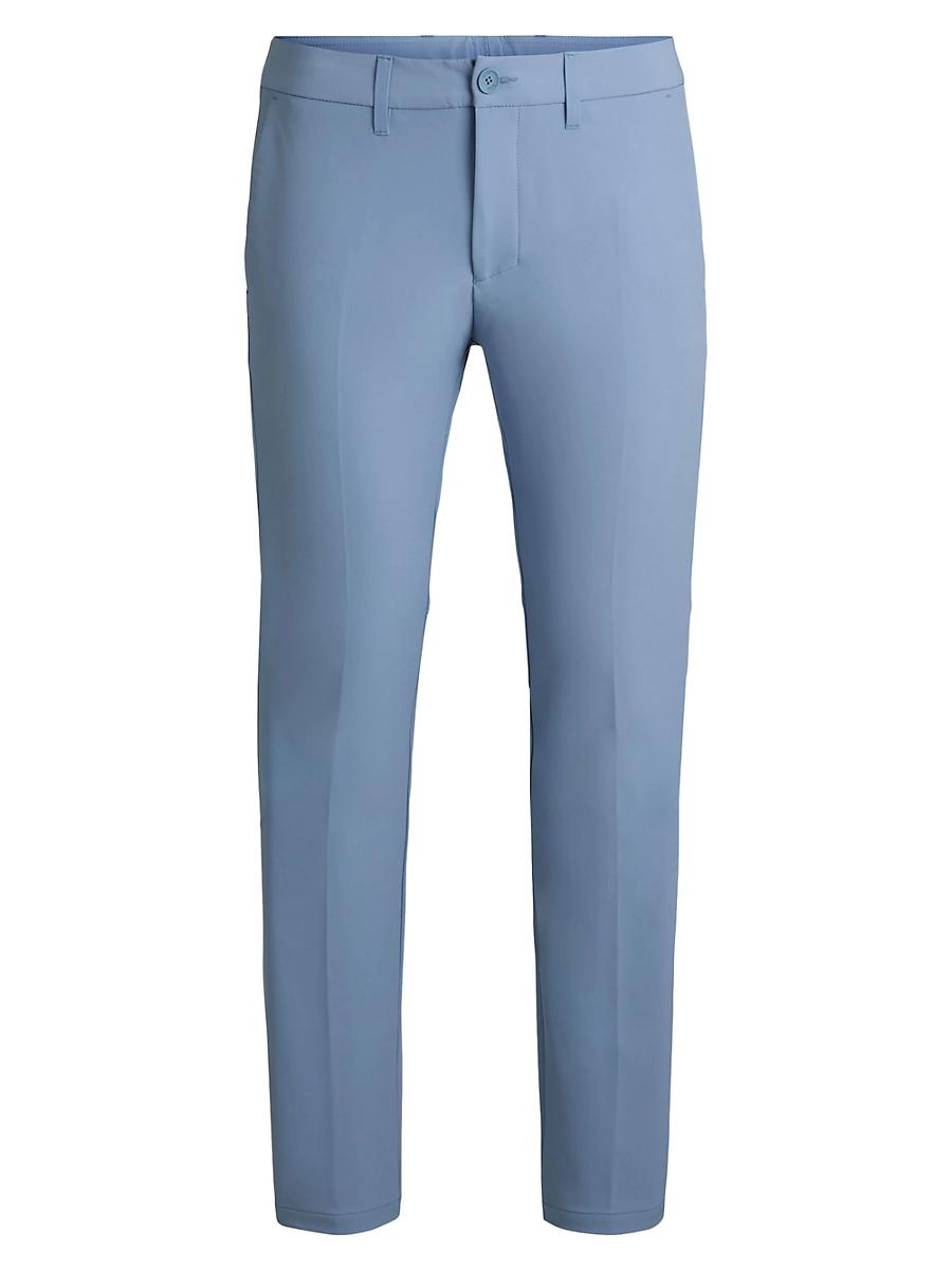 Mens Slim-Fit Pants in Water-Repellent Stretch Fabric Product Image