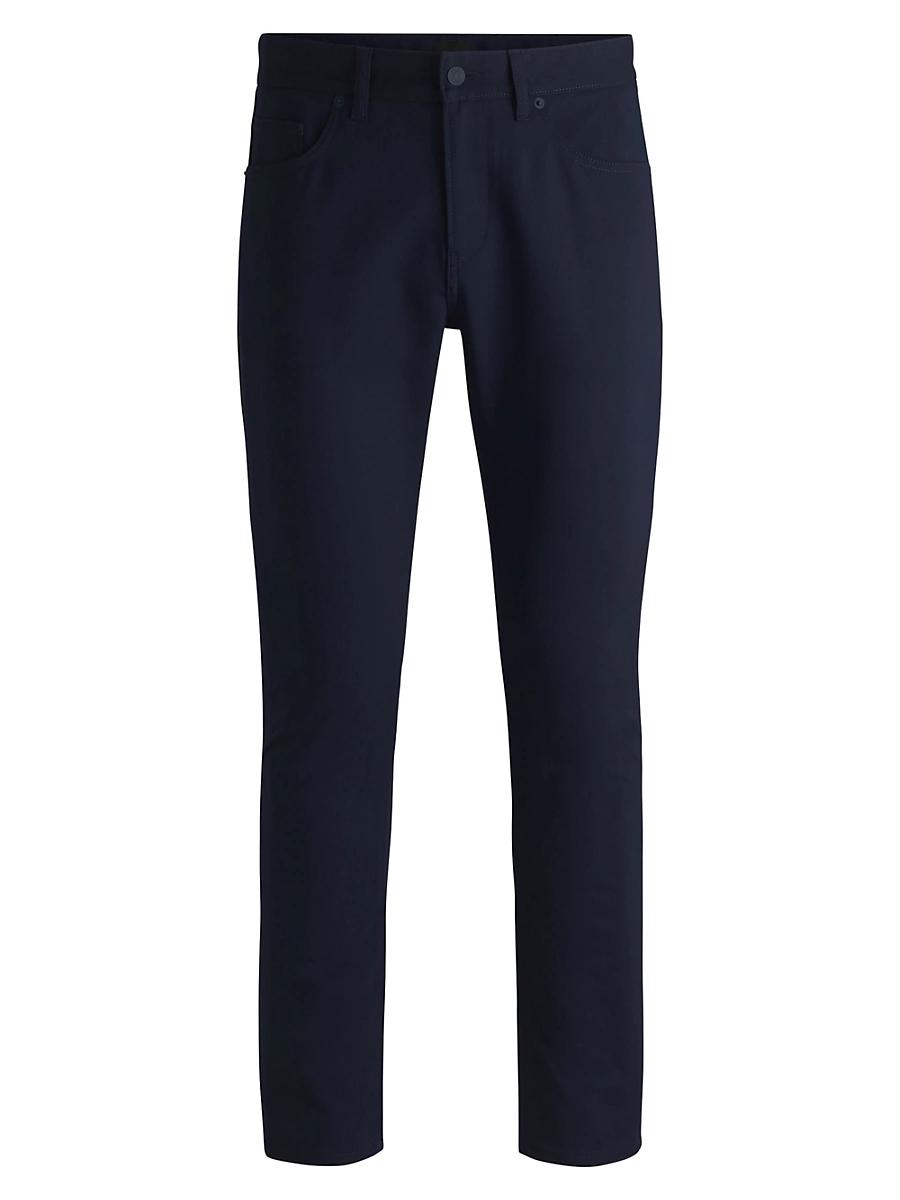 Mens Slim-Fit Trousers in Stretch Cotton Product Image