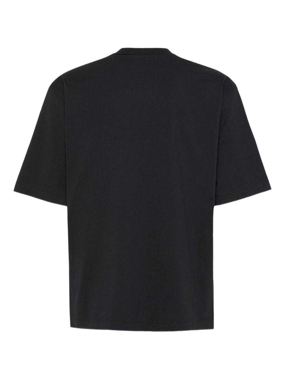 DSQUARED2 Loose Fit Cotton Logo T-shirt In Black Product Image