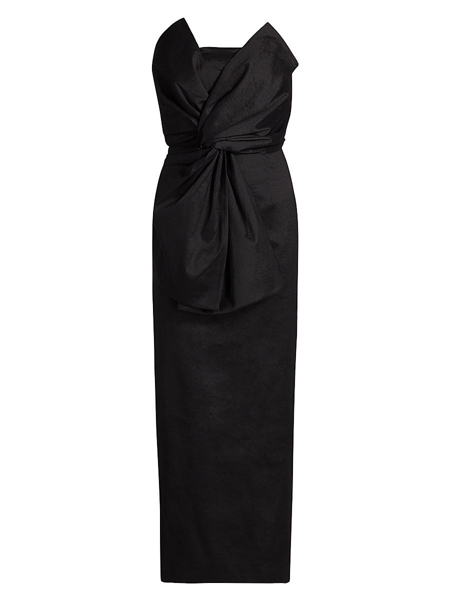 Womens Harlow Bow Taffeta Dress Product Image