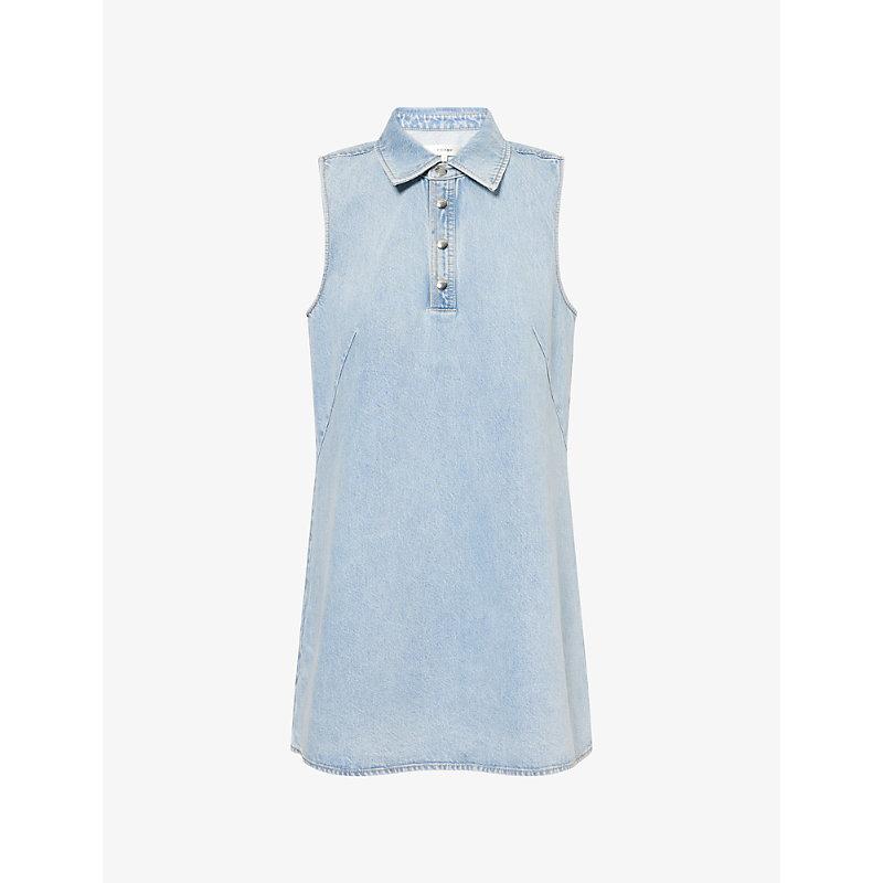 FRAME The City Shift Denim Dress In Blue Product Image