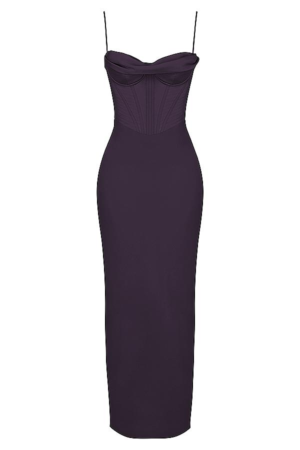 Charmaine  night shade corset maxi dress Product Image