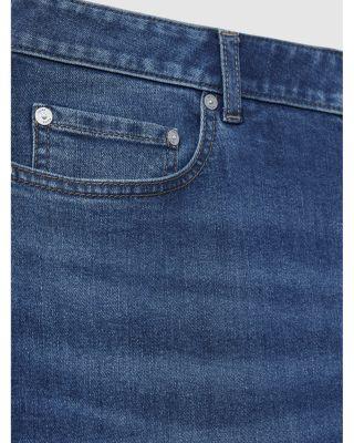 Tapered Slim Fit Jeans in Mid Blue Wash Product Image