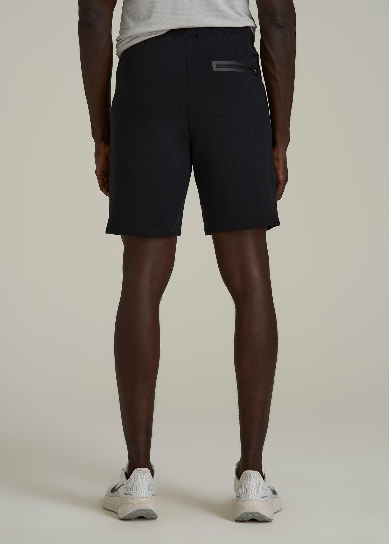 Tech Motion Fleece Shorts for Tall Men in Black Male Product Image