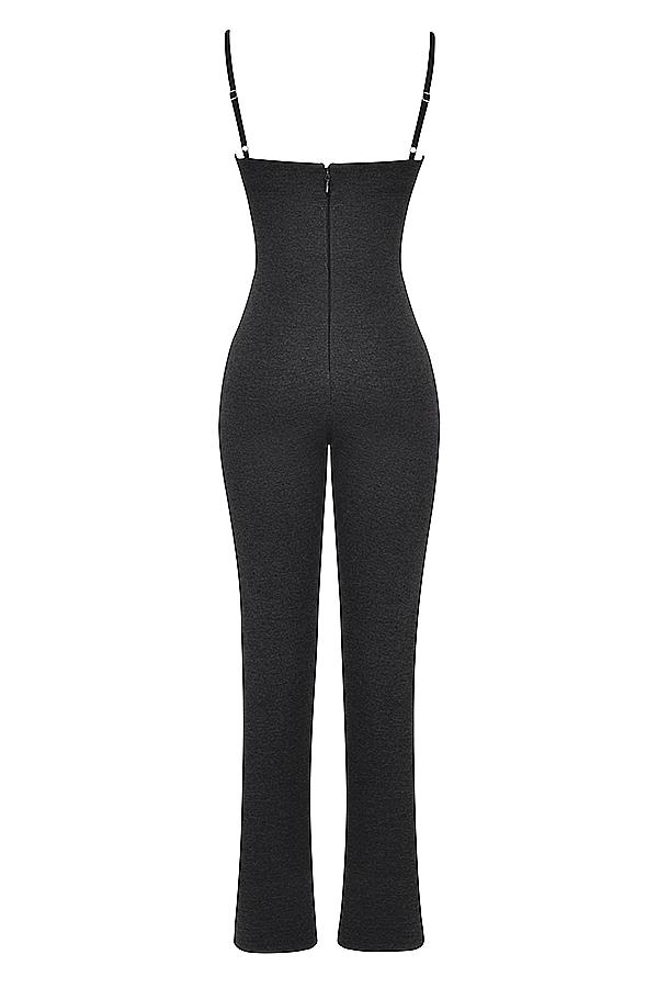 Luisa  charcoal loungewear jumpsuit - sale Product Image