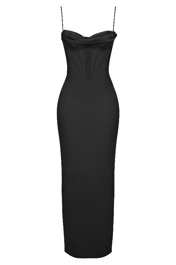 Charmaine  night shade corset maxi dress Product Image