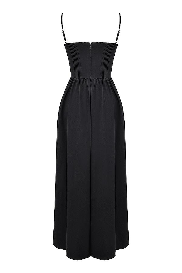 Lova  black corset maxi dress Product Image