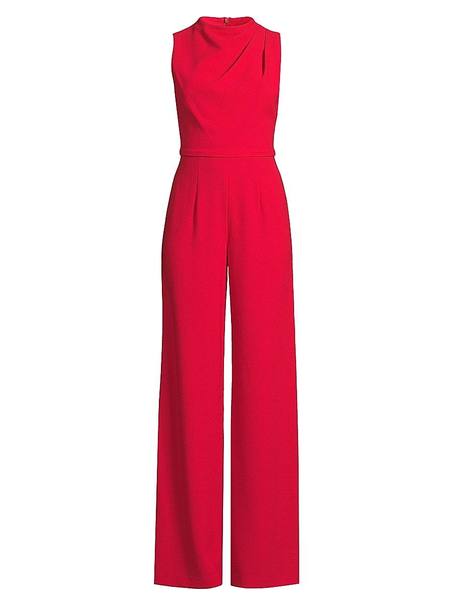Womens Corinne Sleeveless Flared-Leg Jumpsuit Product Image