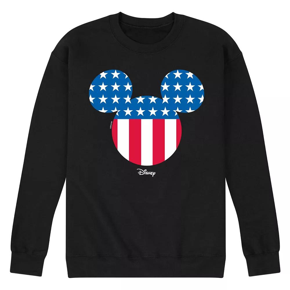 Disney's Mickey Mouse Men's American Flag Fleece Sweatshirt,  Product Image