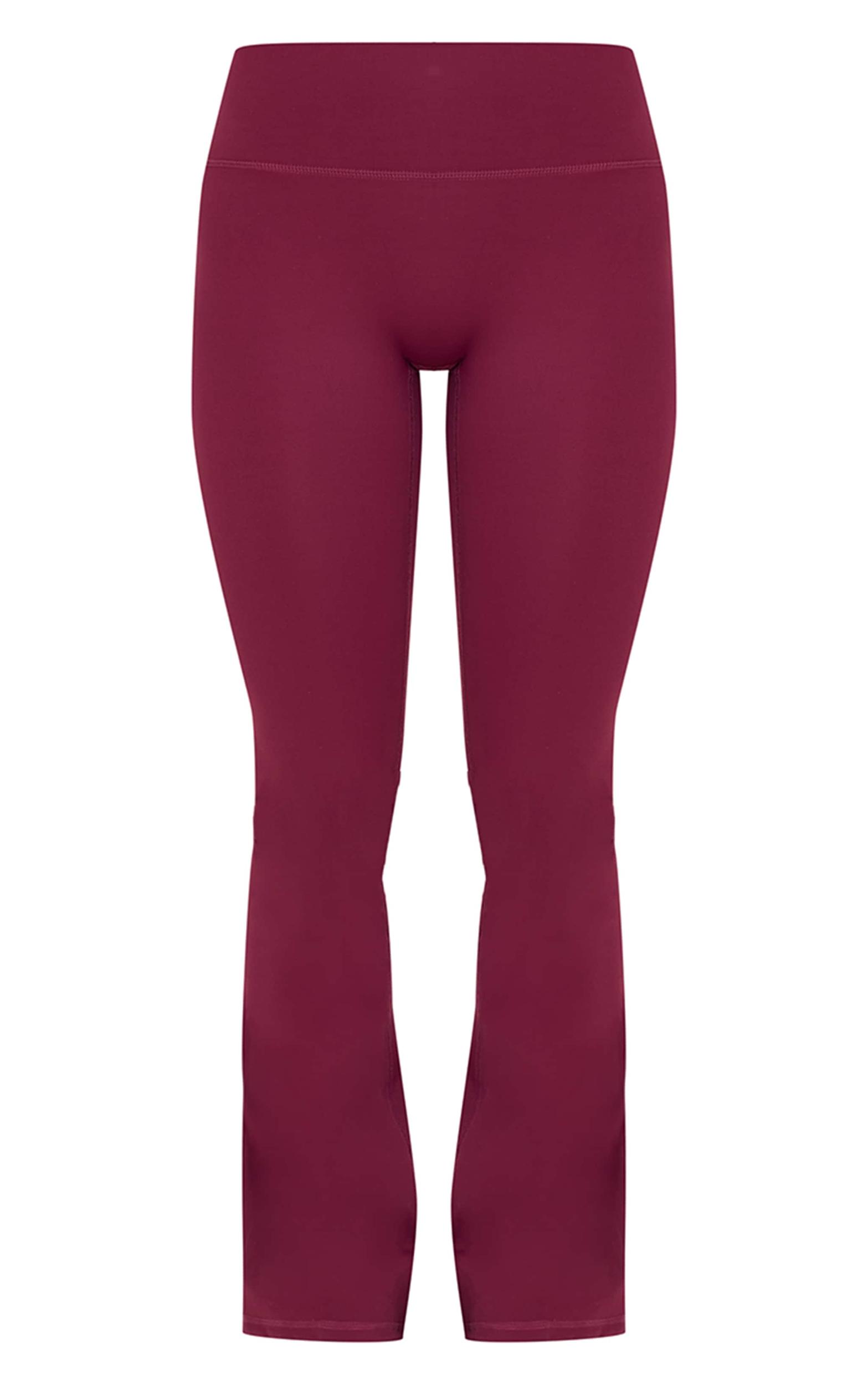 Deep Burgundy Ultimate Sculpt Flare Yoga Pants Product Image