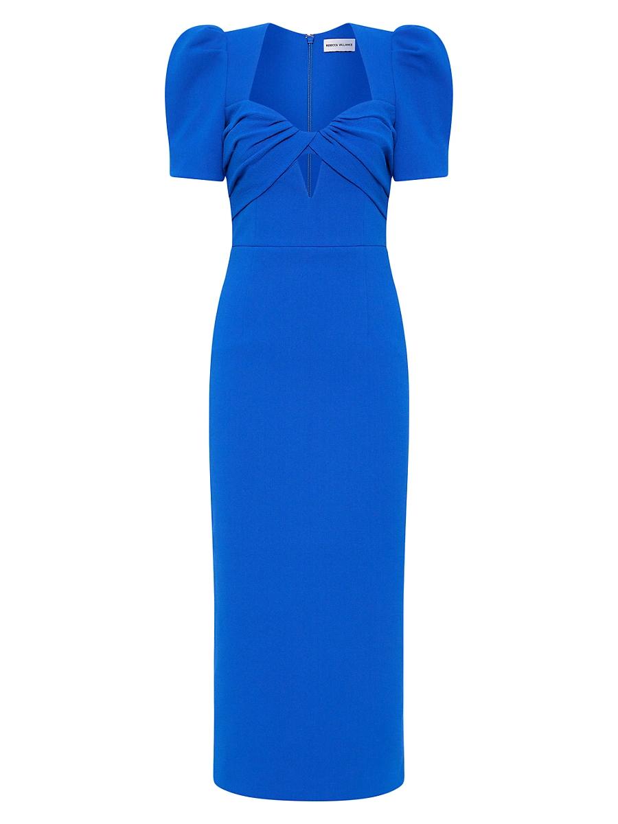 Womens Antonella Crepe Short-Sleeve Midi-Dress Product Image