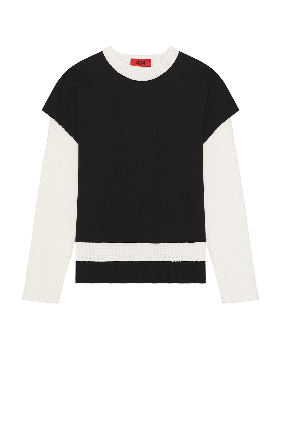 Double Layer Distressed Tee Product Image