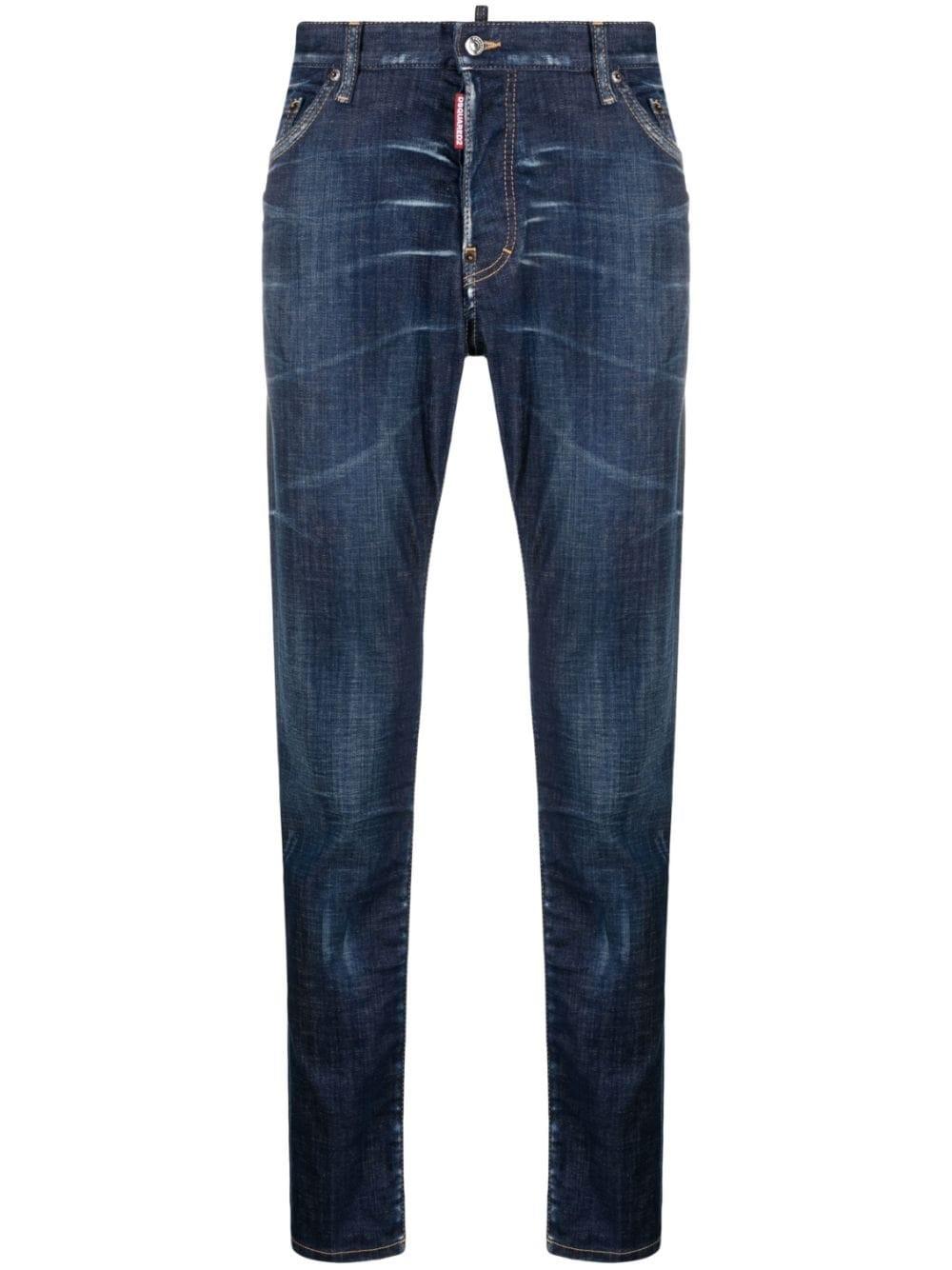 slim-cut stretch-cotton jeans Product Image