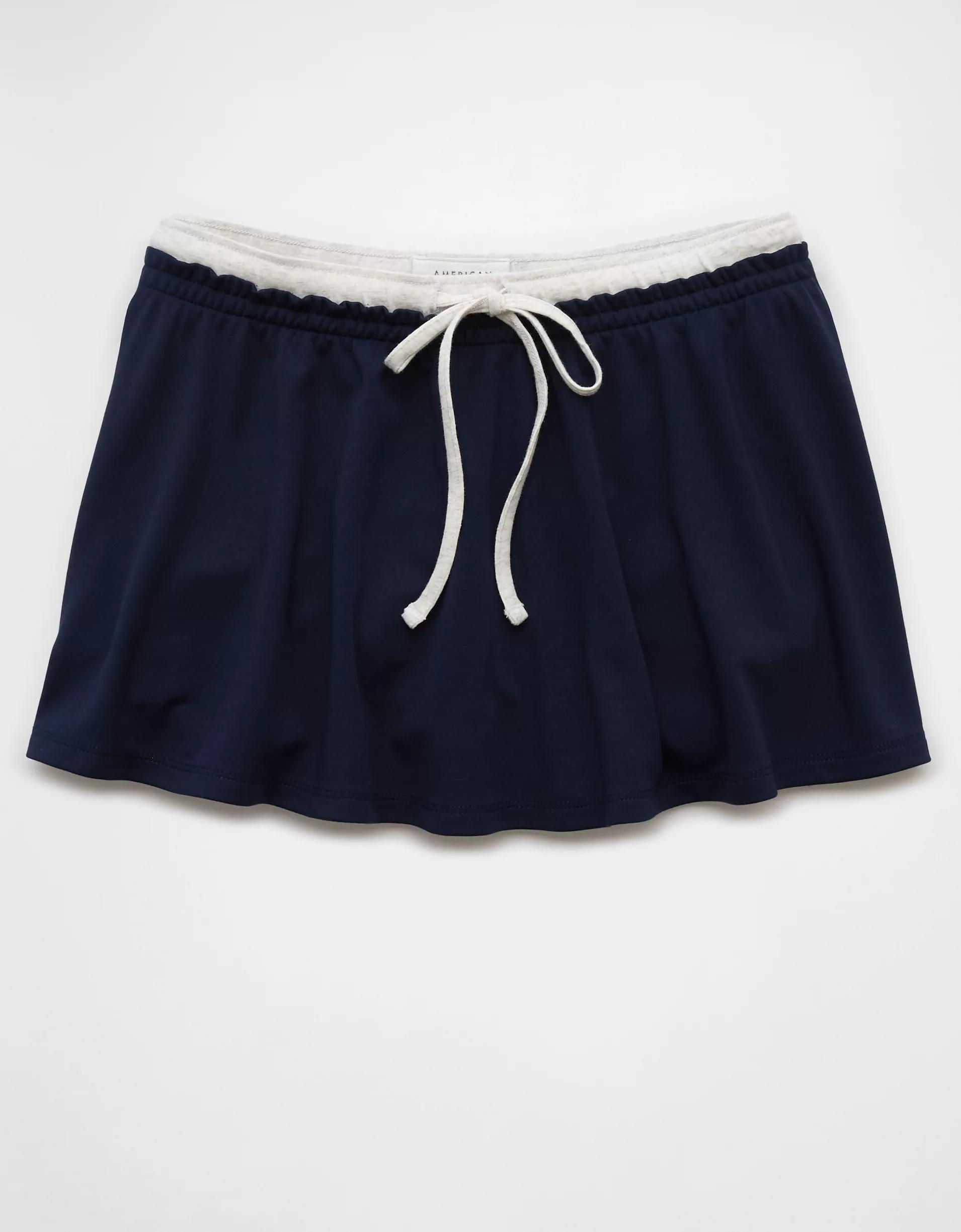 AE High-Waisted Knit Mini Skort Product Image