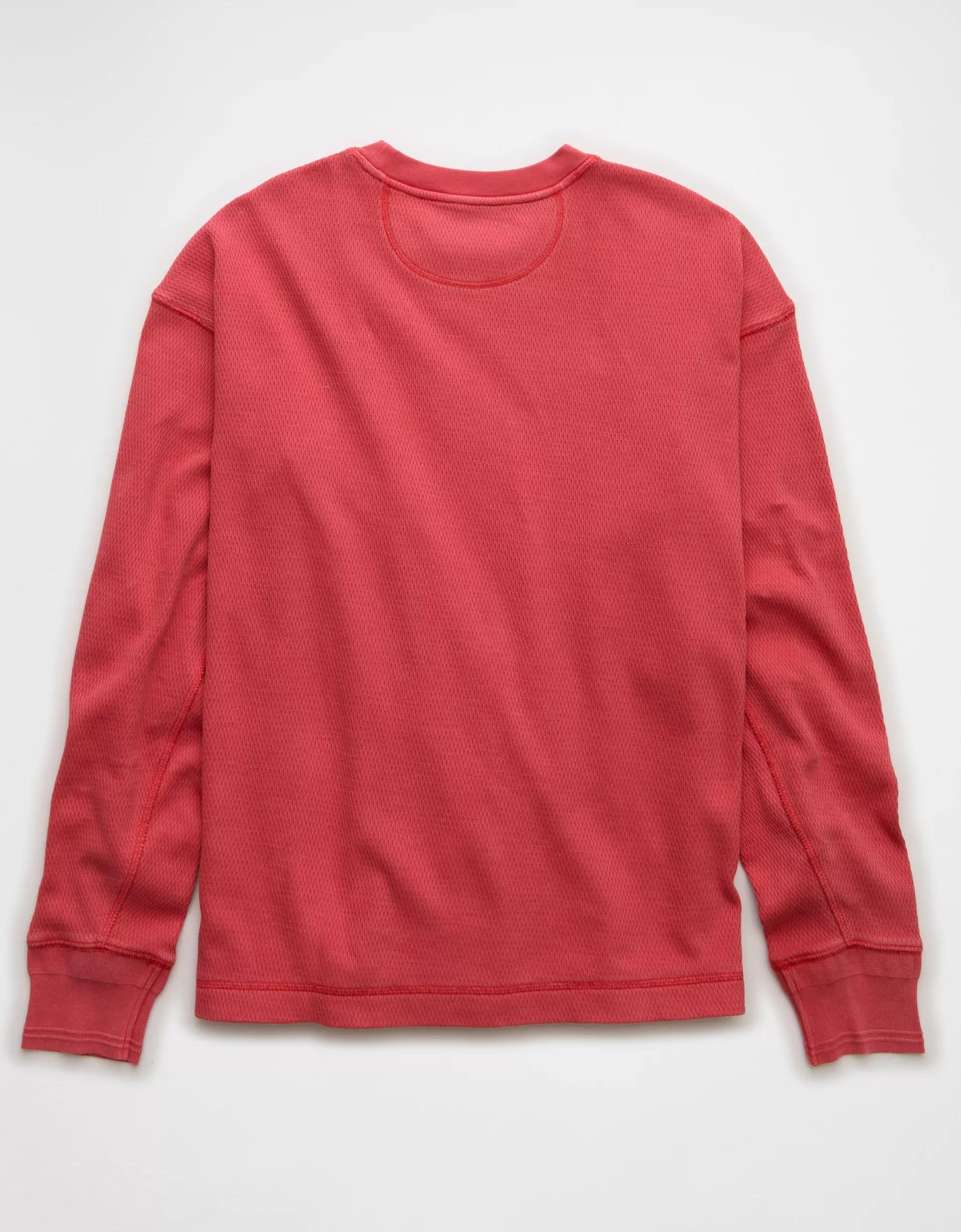 AE Boxy Washed Thermal Shirt Product Image