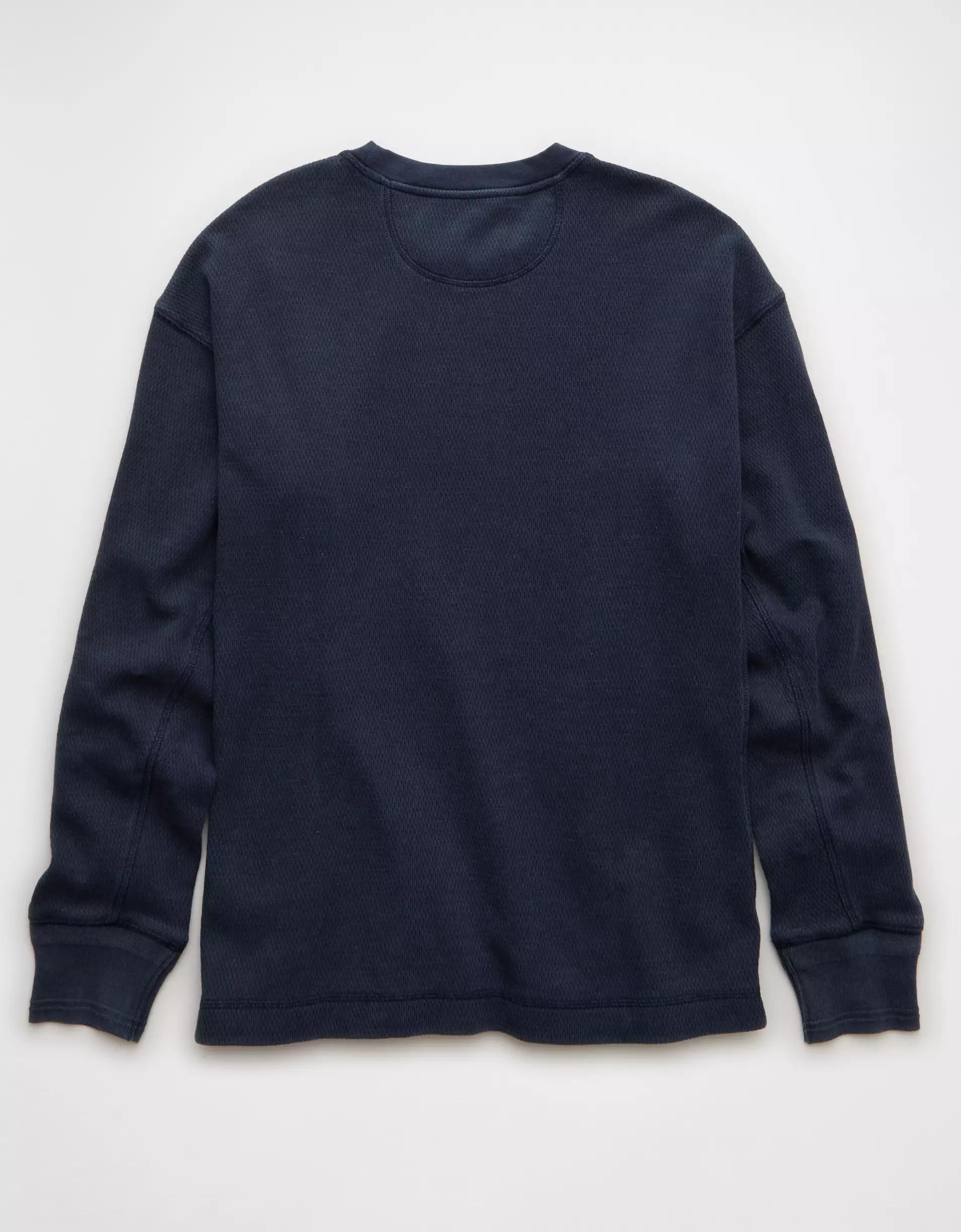 AE Boxy Washed Thermal Shirt Product Image
