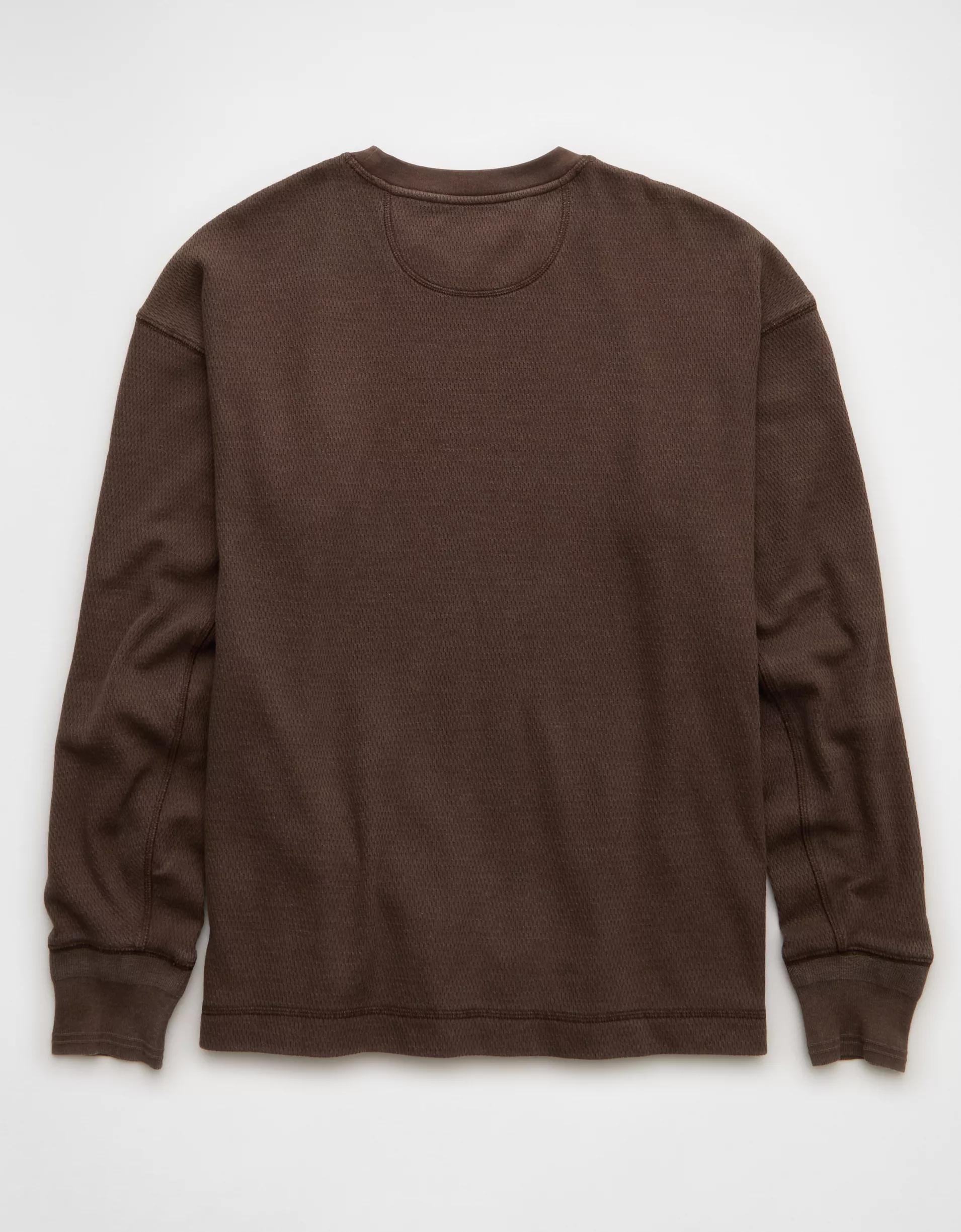 AE Boxy Washed Thermal Shirt Product Image