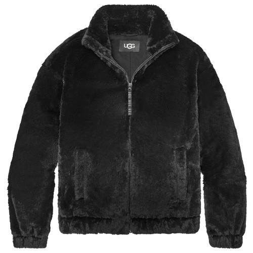 UGG Womens UGG Tash Faux Fur Jacket - Womens Black Product Image
