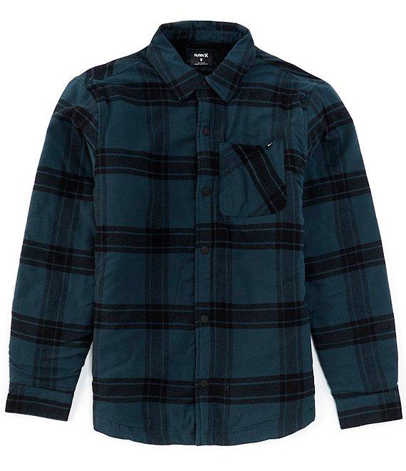 Hurley Portland Plaid Sherpa-Lined Flannel Shirt Product Image