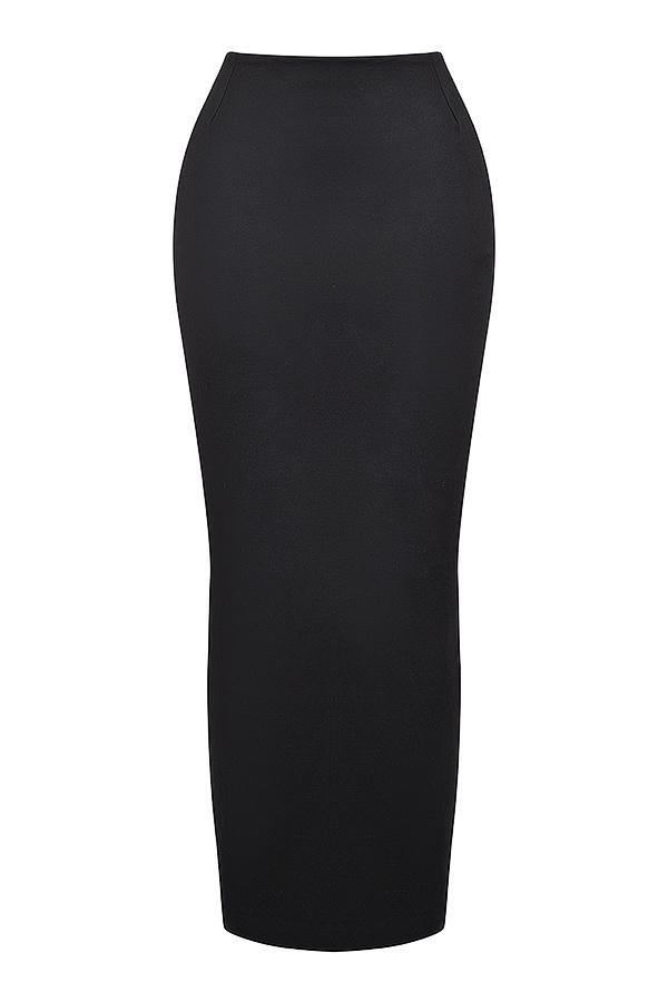 Hart  black twill maxi skirt - sale Product Image