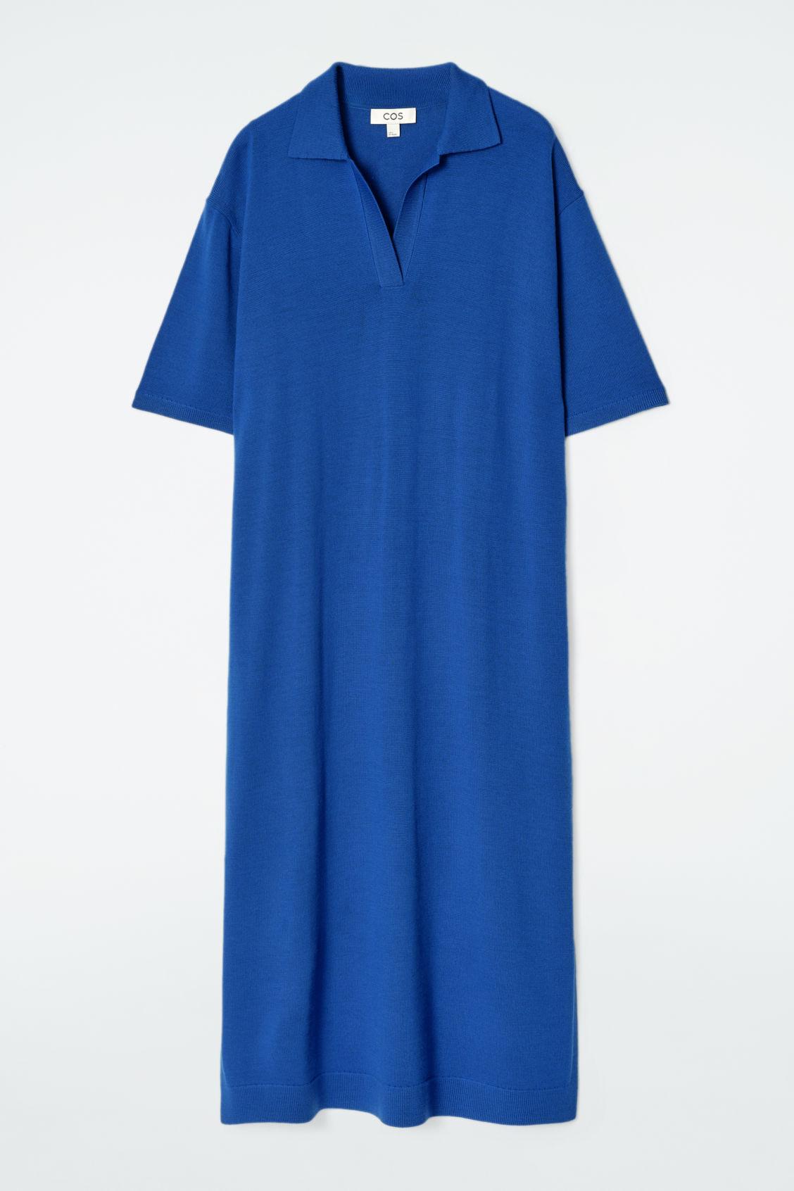MERINO WOOL POLO DRESS Product Image