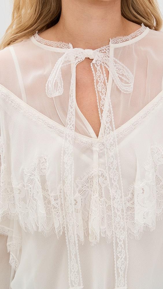 LoveShackFancy Afton Blouse | Shopbop Product Image