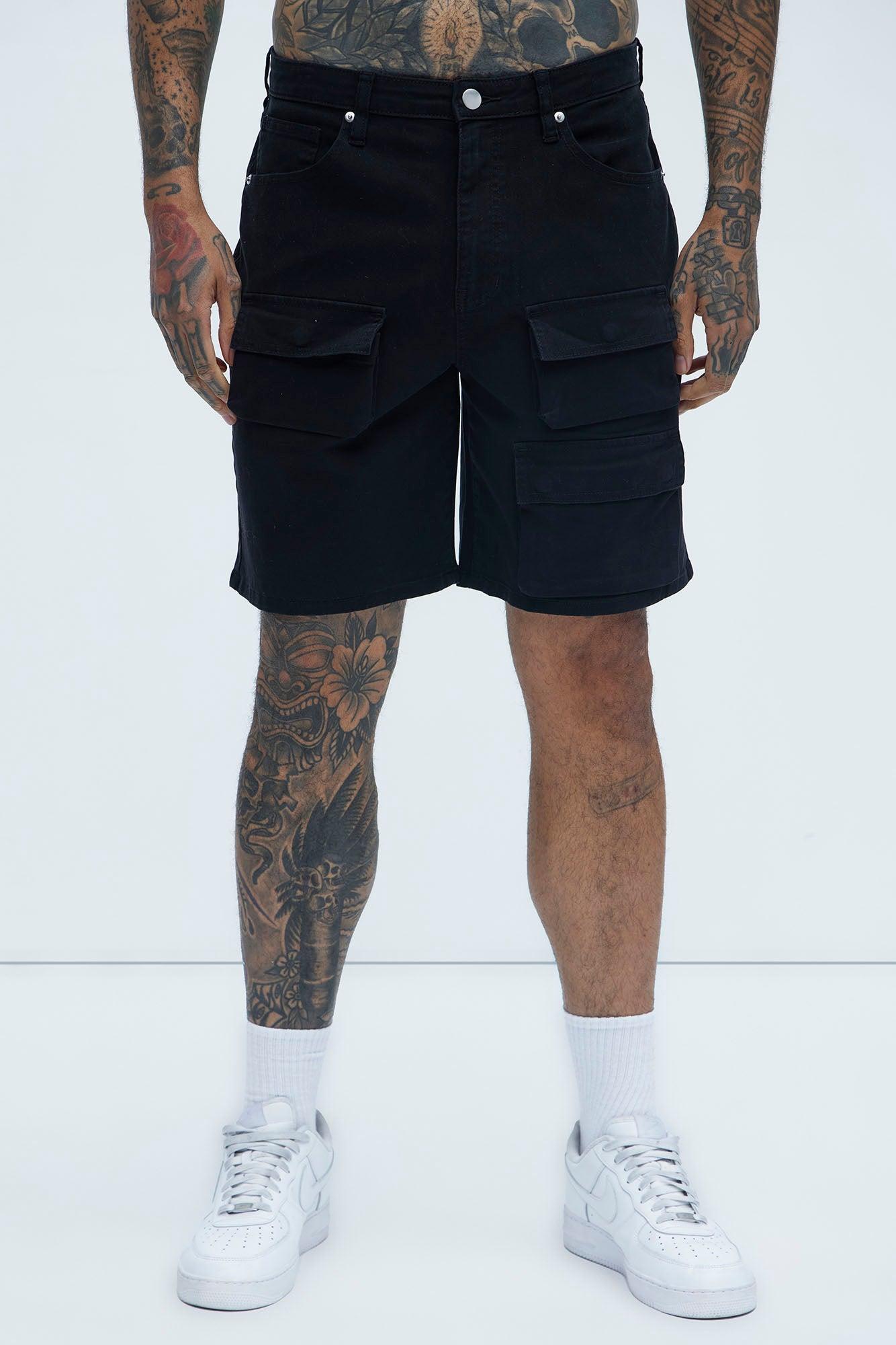 Bobby Twill Cargo Shorts - Black Product Image