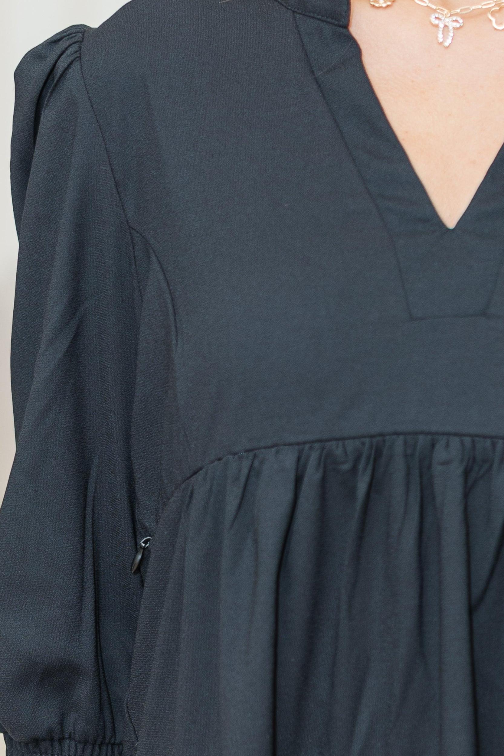 NURSING COLLECTION: In Your Happy Place Black Dress Female Product Image