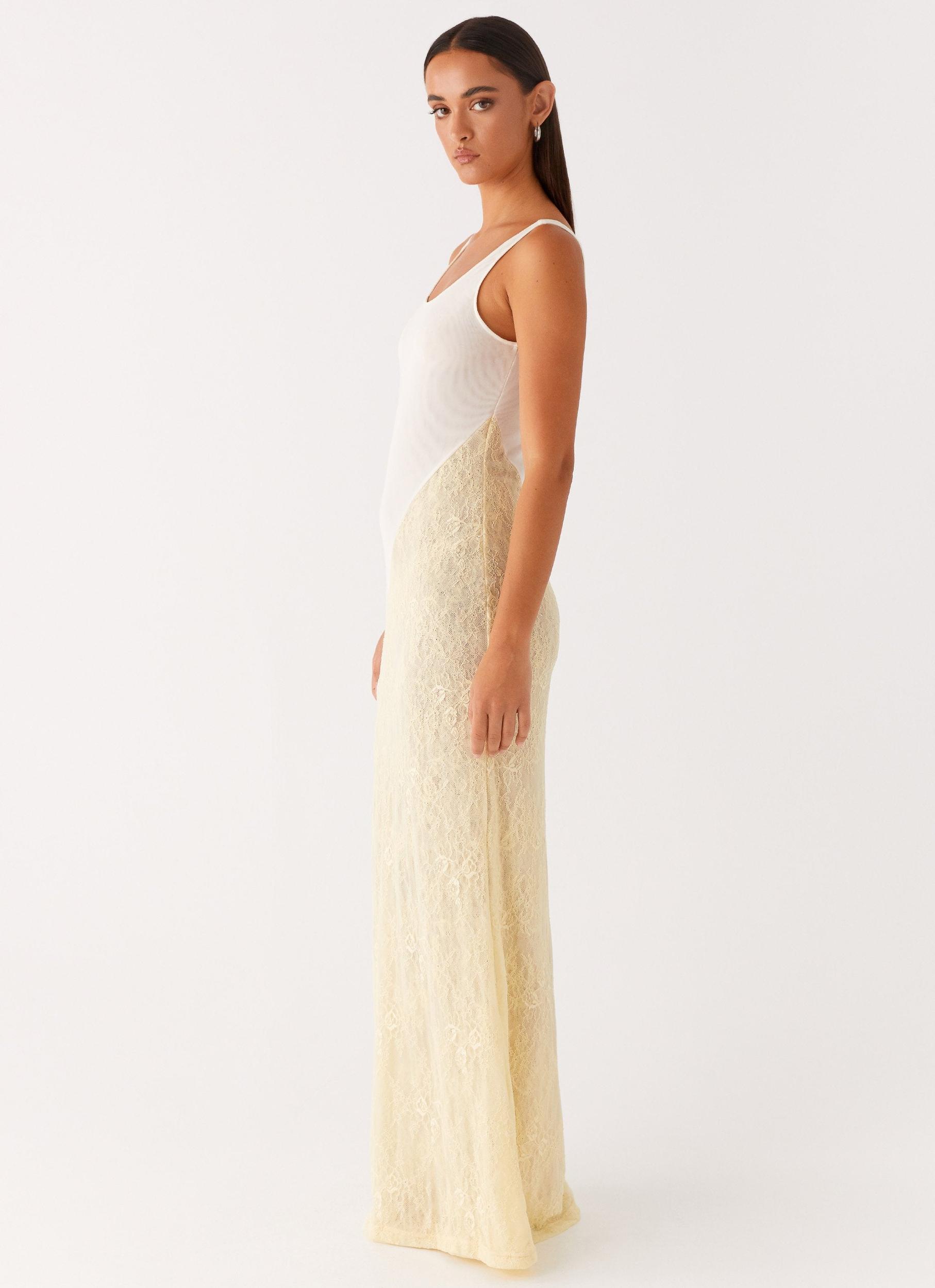 Twilight Dreams Maxi Dress - Yellow Product Image