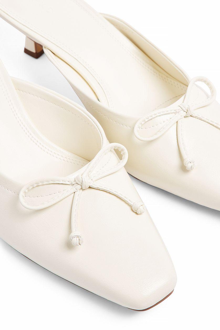 Kitten Heel Ballerina Mules Product Image