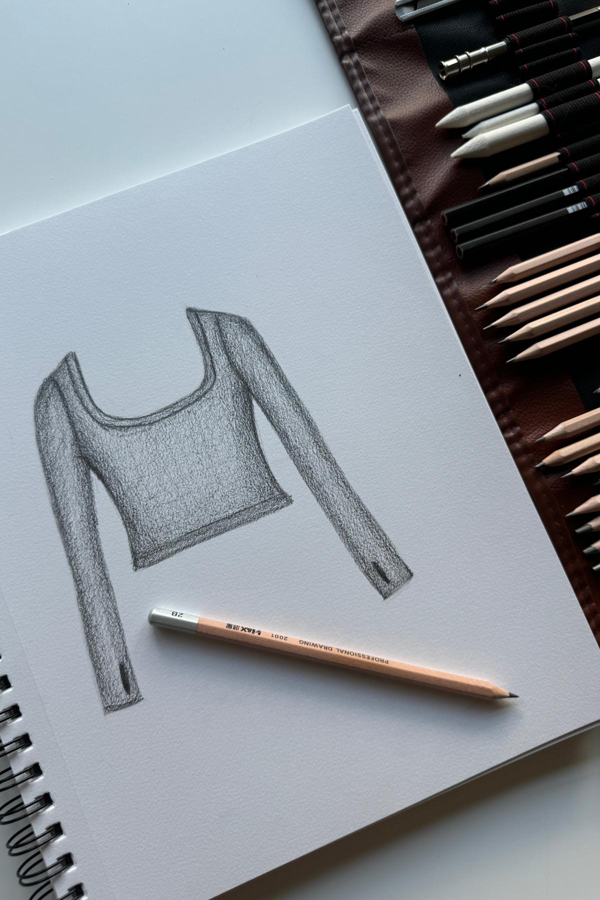 Your Favorite Reversible Long Sleeve Top (Cropped) - Country Blue Product Image