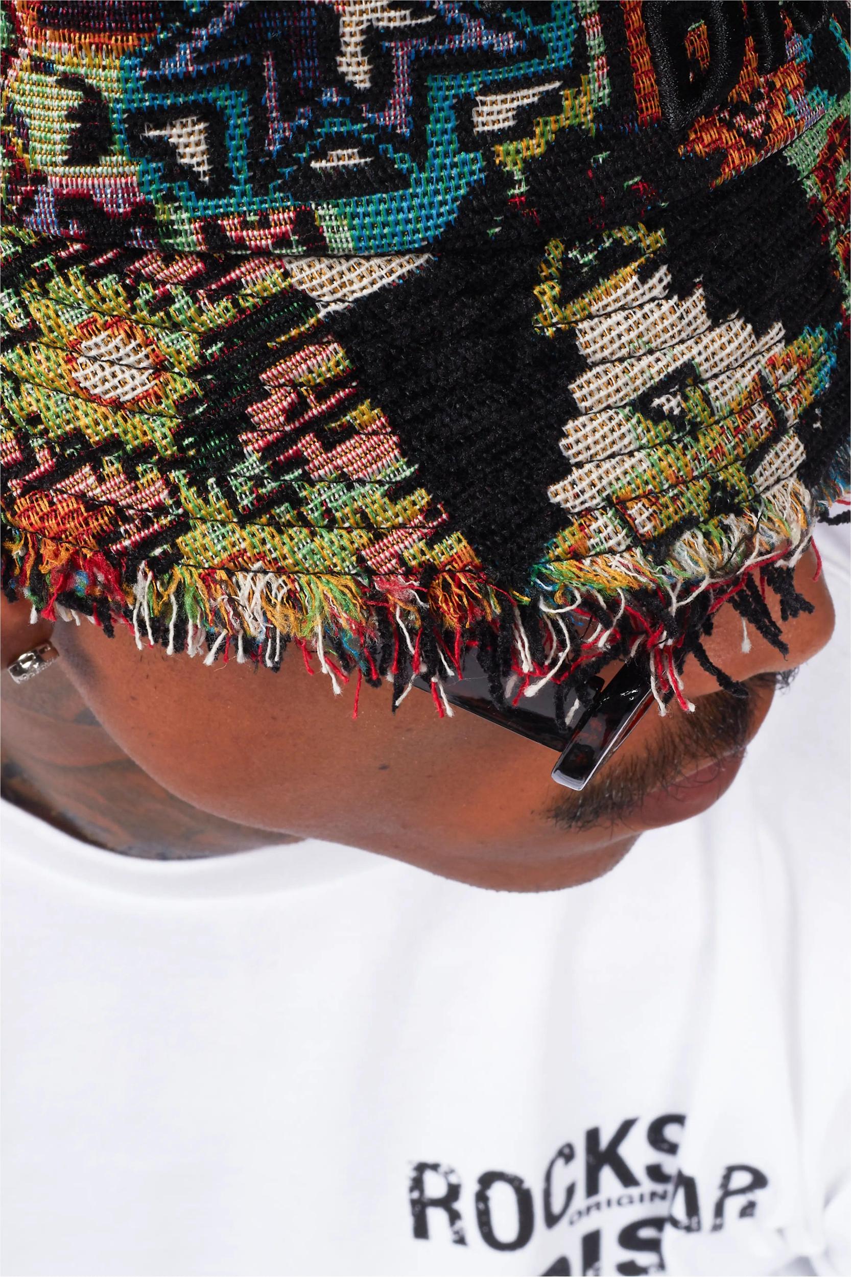 Ayami Green Tapestry Bucket Hat Male Product Image