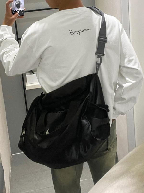 Men's Letter Print Pullover Long Sleeve Tee Product Image