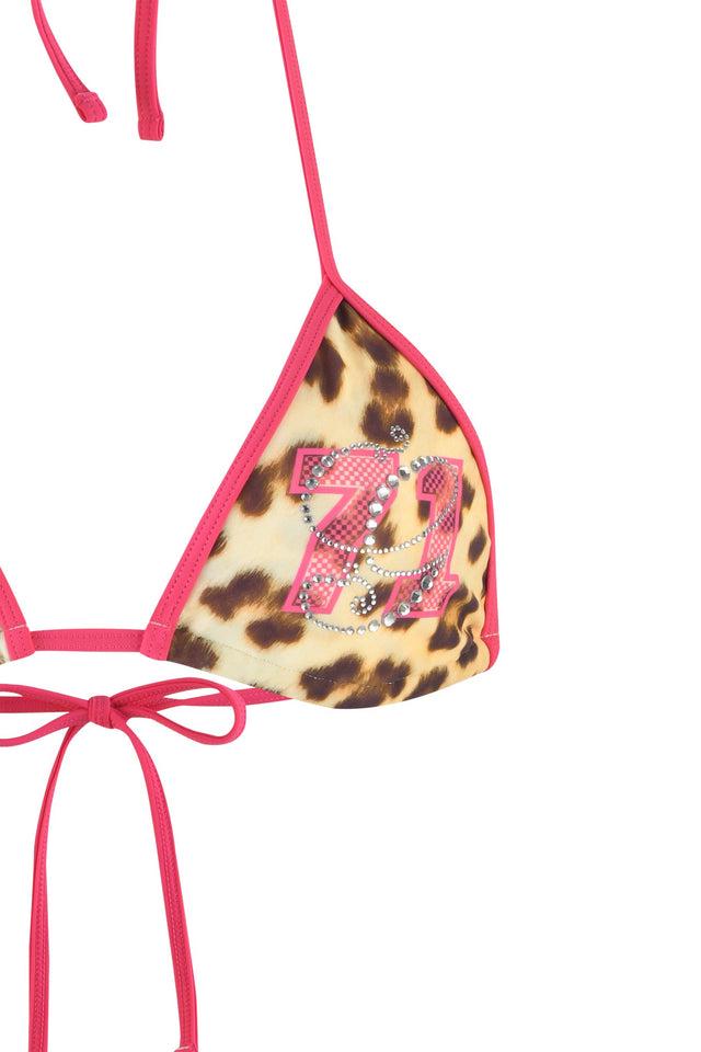 CORDELIA BIKINI TOP - NEUTRAL : LEOPARD : WILDCARD Product Image