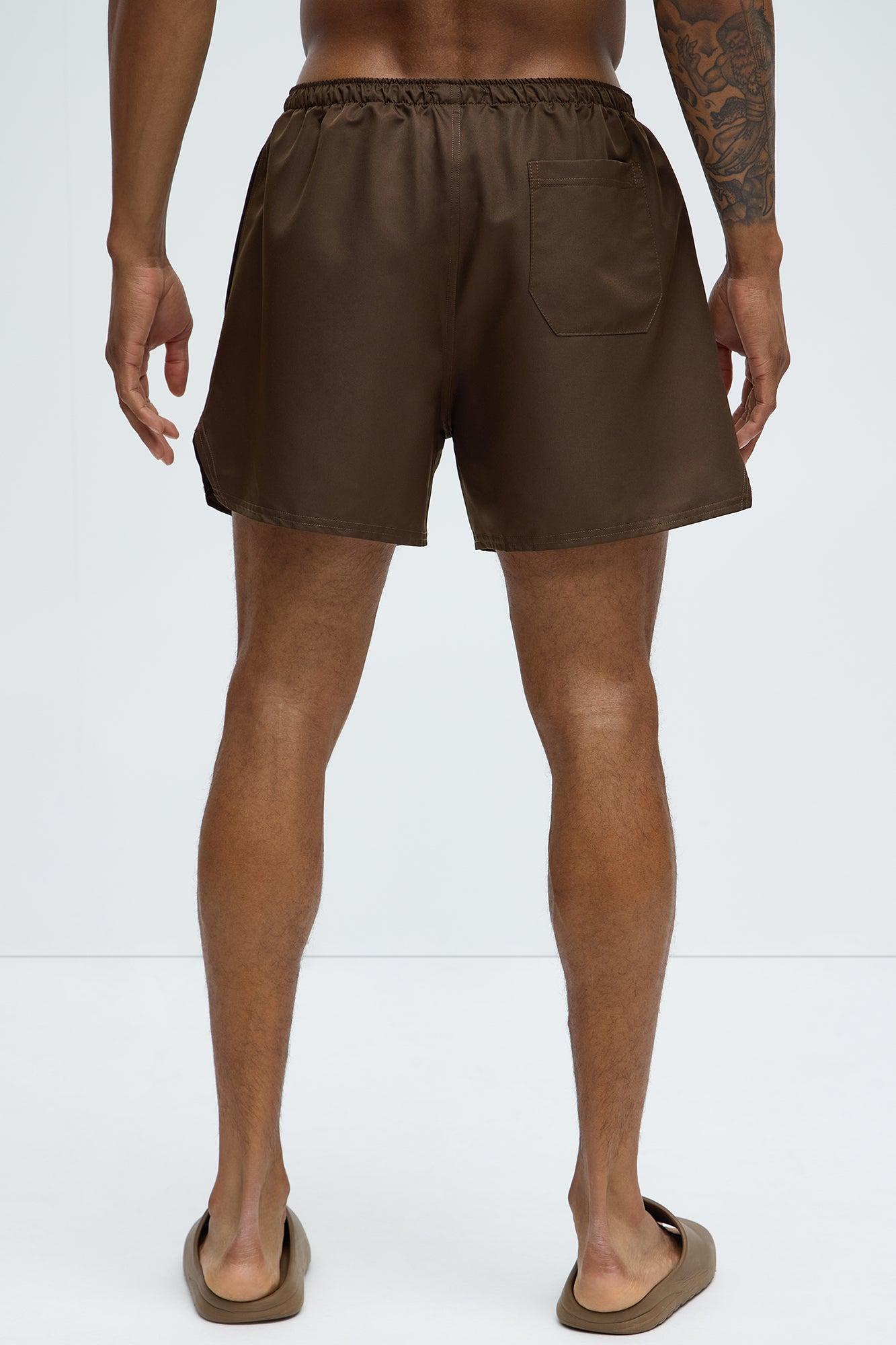 The Only GOAT Swim Mid Trunk - Brown Product Image
